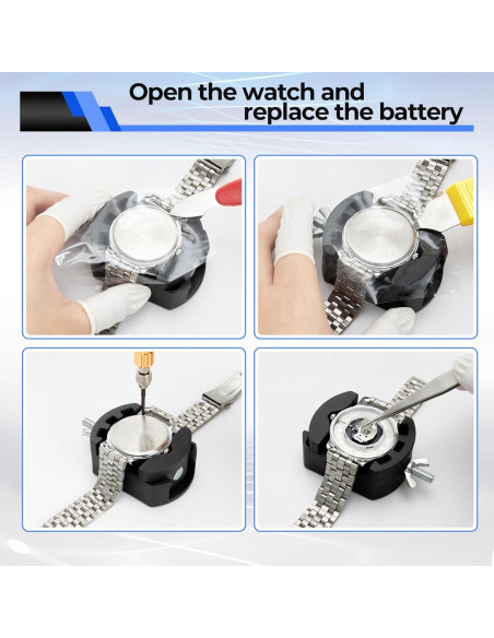 Kit de Reparación de Reloj Ohuhu 192 PCS Profesional con Bolsa