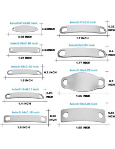 45 Etiquetas Metálicas Curvadas Acero Inoxidable para Grabado 2