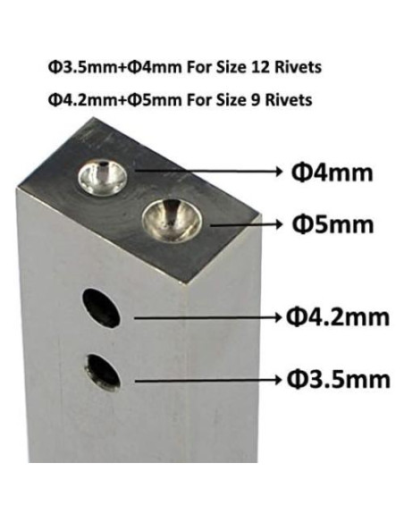 Herramienta de Instalación de Remaches DGOL Acero Inoxidable 2 en 1