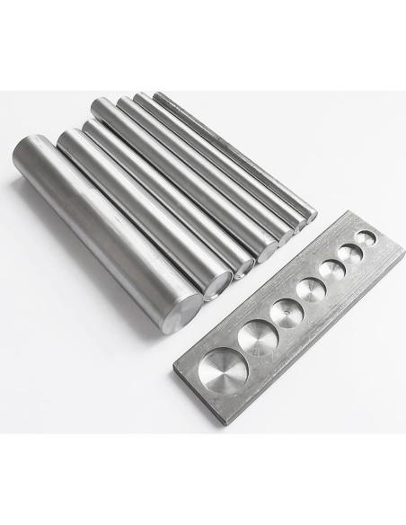 Base Redonda de Remachadora Utoolmart Acero 7 Anchos