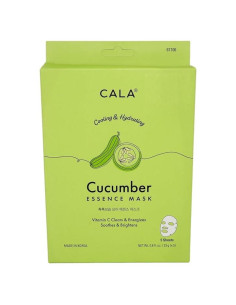 Mascarillas Faciales CALA Esencia de Pepino - 5 Piezas
