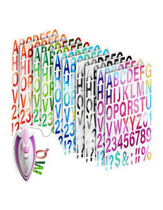 Cartas de Hierro Spakon 440 Pcs Vinilo HTV Tie Dye 2"