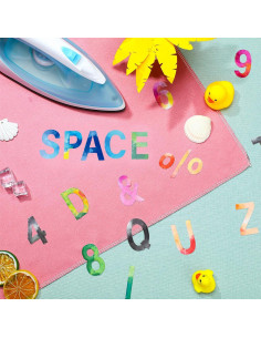 Cartas de Hierro Spakon 440 Pcs Vinilo HTV Tie Dye 2" 2