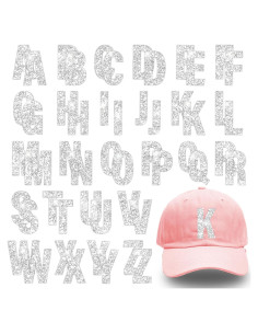 52 Letras Termoadhesivas Brillantes LUHIMO A-Z para Ropa