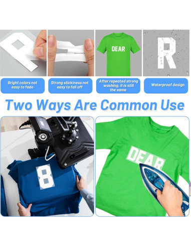 Set de Letras y Números de Planchar Lucomb 8" y 2" para DIY