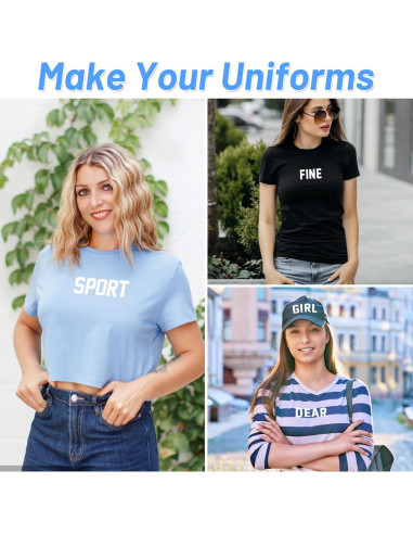 Set de Letras y Números de Planchar Lucomb 8" y 2" para DIY