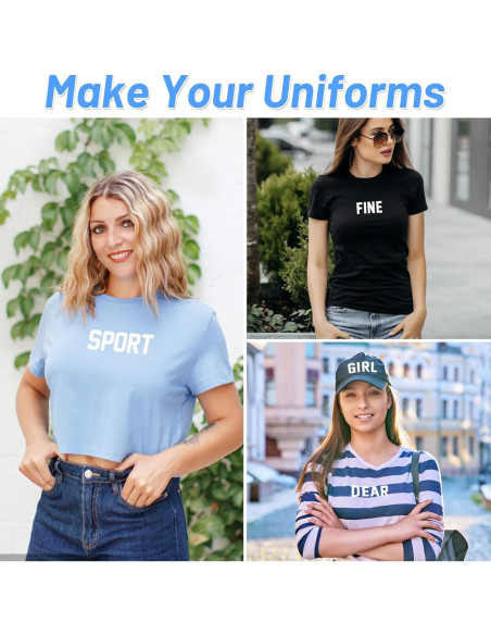 Set de Letras y Números de Planchar Lucomb 8" y 2" para DIY