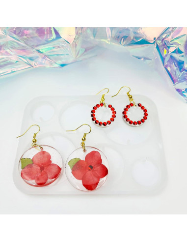 Conjunto de Moldes de Aretes de Resina Sanglow RM13 - 10 Piezas