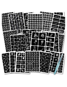 Kit de Plantillas de Tatuaje Temporal Koogel 524 PCS A4