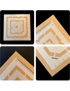 Plantilla de Sobres 5-en-1 Paperry, 30x30 cm, 4 Tamaños y Corazón 2