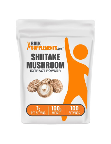 Extracto de Champiñón Shiitake en Polvo BulkSupplements 100g