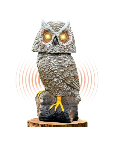 Búho de Jardín Solar Ugold con Detección de Movimiento 40.9 cm
