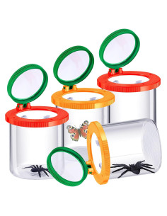 Kit de Exploración de Insectos Skylety - 4 Frascos Aumentadores