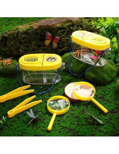 Kit de Captura de Insectos para Niños WinnerWhy - 6 Cajas Amarillo