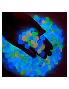 Rocas Brillantes en la Oscuridad Seetooogames - 500 Piezas para Jardín y Acuario