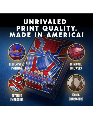 Naipes premium Spider-Man theory11 - 54 cartas personalizadas