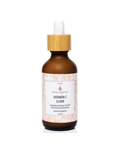 Elixir de Vitamina C 60ml Elina Organics Hidratante Antienvejecimiento