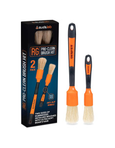 Cepillo de Detalle Suds Lab Naranja con Cerdas de Goma - 2 Unidades