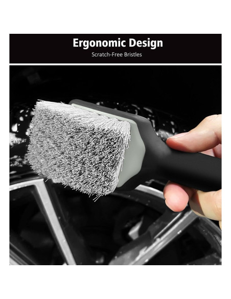 Kit de Limpieza de Ruedas YeewayVeh 4 Piezas Verde y Negro