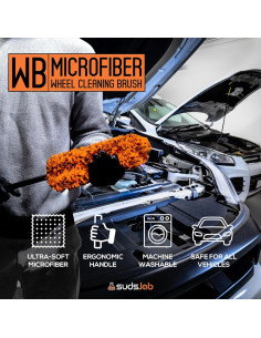Cepillo de Rueda de Microfibra Suds Lab 46 cm Reutilizable 2