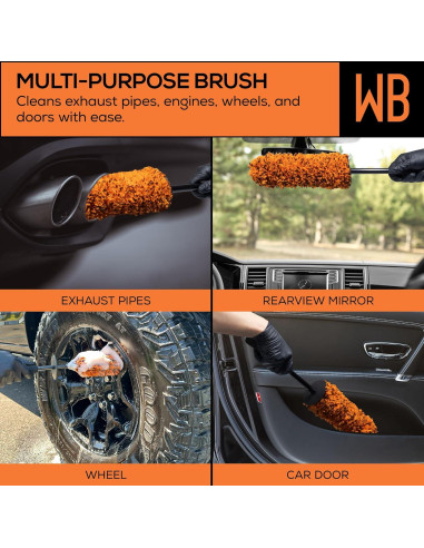 Cepillo de Rueda de Microfibra Suds Lab 46 cm Reutilizable