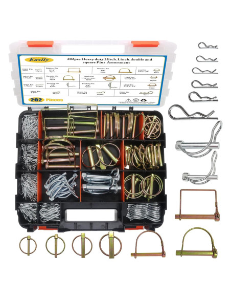 Kit 202 Pasadores de Enganche Easily para Tractores y Remolques