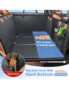 Extensor de Asiento Trasero para Perros MYJAQI 63.5x132cm 2