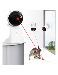 Juguete láser automático para gatos Valonii gris, recargable USB