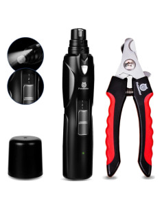 Muela de Uñas para Perros Petsaunter 2-en-1 con Luz LED