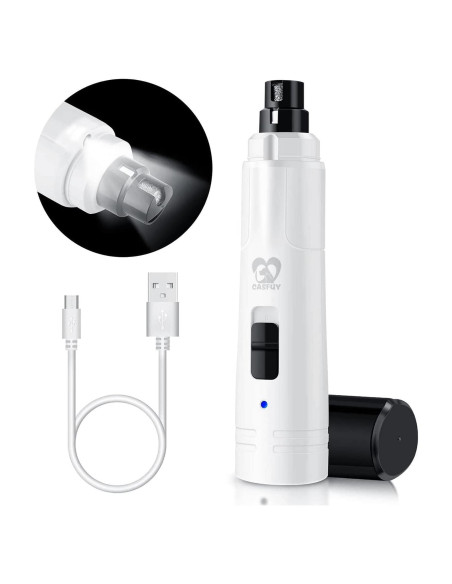 Amoladora de Uñas para Perros Casfuy N20 con Luz LED