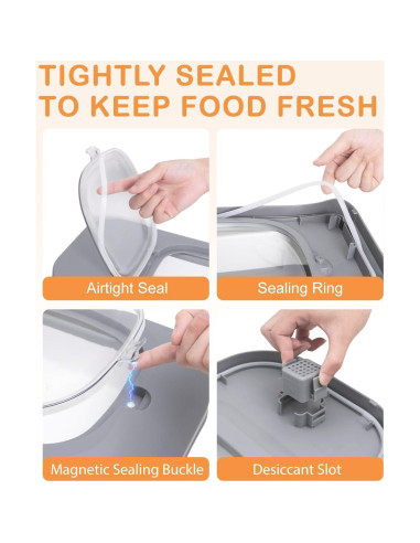 Contenedor de Almacenamiento de Comida para Perros DDMOMMY 5.9 kg Plegable