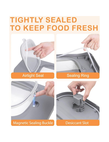 Contenedor de Almacenamiento de Comida para Perros DDMOMMY 5.9 kg Plegable