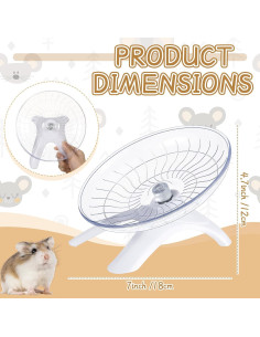 Rueda de Hámster Silenciosa Thyle - 2 Piezas 18 cm 2