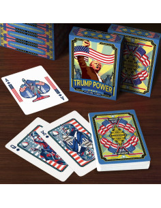 Baraja de Póker HAAKUN Poder Trump - 54 Cartas para Adultos 2