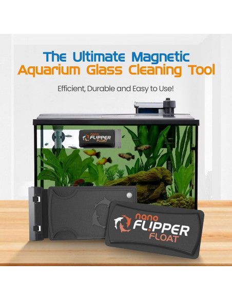 Limpiador Magnético Flipper Nano 2-en-1 para Acuarios