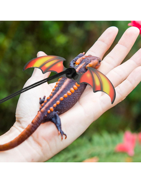 Conjunto de Correa y Arnés Ajustable Wesnoy para Dragón Barbudo