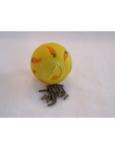 Bola de Golosinas Interactiva Wheeky para Mascotas 7 cm Amarillo