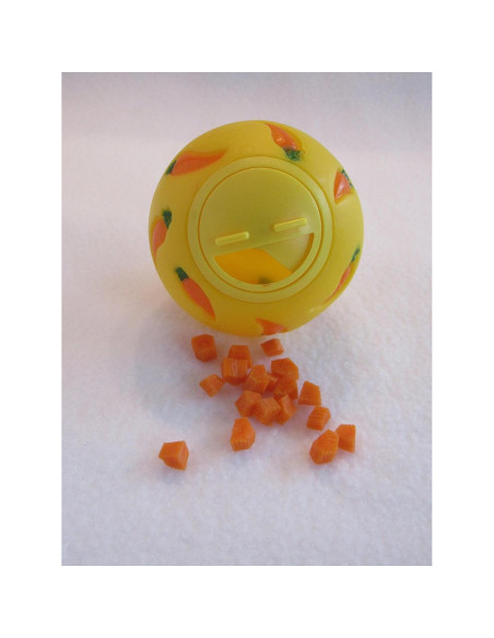 Bola de Golosinas Interactiva Wheeky para Mascotas 7 cm Amarillo