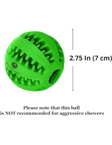 Pelota Masticable SunGrow para Conejos y Mascotas 7 cm