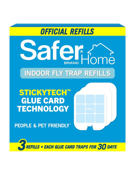Recarga Trampa de Moscas Safer Home SH503 - 3 Tarjetas Pegamento