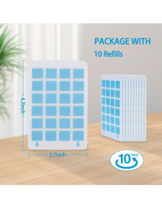 Paquete de 10 tarjetas adhesivas TOADWILL para trampa de moscas 2