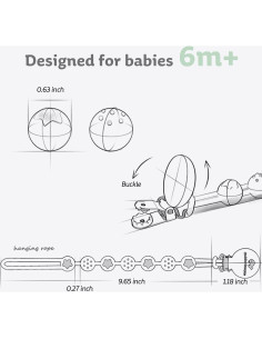 Clip de Chupete de Silicona Cuddle Campus - Paquete de 4 Neutros 2