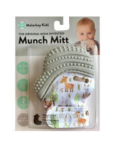 Mitón de Dentición Malarkey Kids Munch Mitt - Bebés hasta 1 Año 2