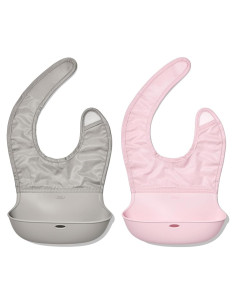 Babero enrollable OXO Tot - 2 unidades - Lluvia y Flor