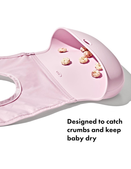 Babero enrollable OXO Tot - 2 unidades - Lluvia y Flor