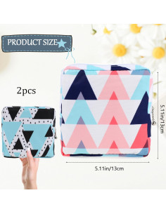 2 Bolsas de Almacenamiento para Toallas Sanitarias KALIONE 2