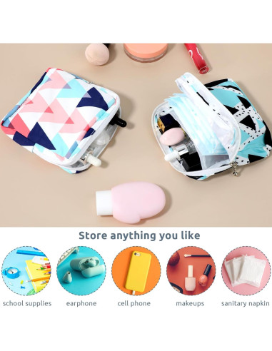 2 Bolsas de Almacenamiento para Toallas Sanitarias KALIONE