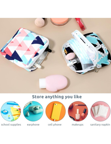 2 Bolsas de Almacenamiento para Toallas Sanitarias KALIONE