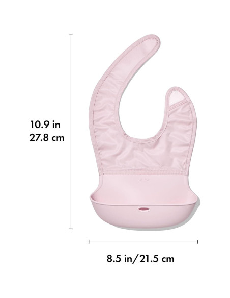 Babero enrollable OXO Tot - 2 unidades - Lluvia y Flor