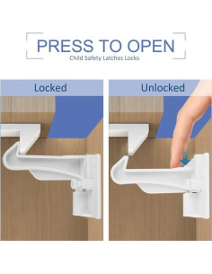 Candados de Seguridad para Gabinetes Bebés Define Essentials, 10 Unidades 2